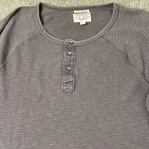 Men's Gray Henley Shirt